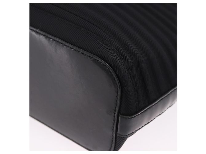 Borsa a Mano GUCCI Bamboo Tela 2way Nero Argento 000 1998 0588 Auth ep15589 - vista 16