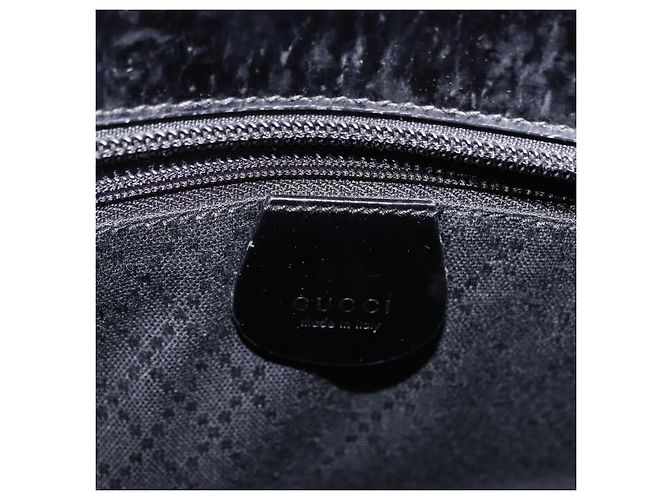 Borsa a Mano GUCCI Bamboo Tela 2way Nero Argento 000 1998 0588 Auth ep15589 - vista 19