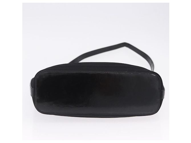 Borsa a Mano GUCCI Bamboo Tela 2way Nero Argento 000 1998 0588 Auth ep15589 - vista 5