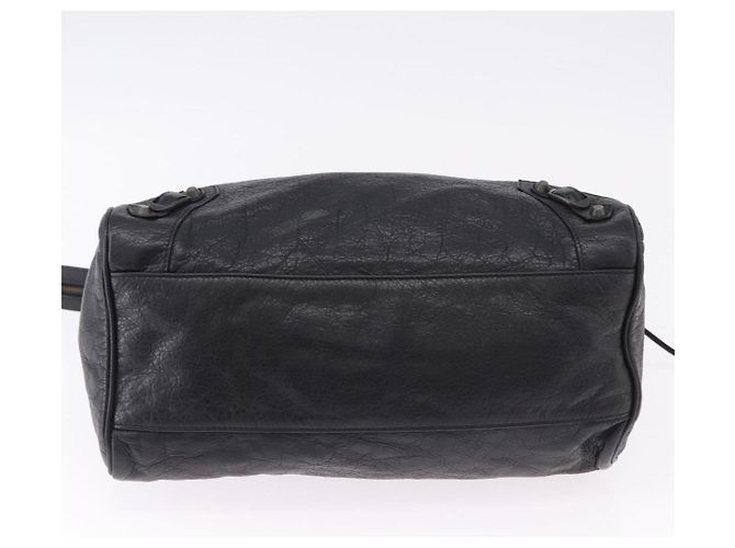 BALENCIAGA Borsa The Vero in pelle nera 235216 Auth am12018SM - vista 5