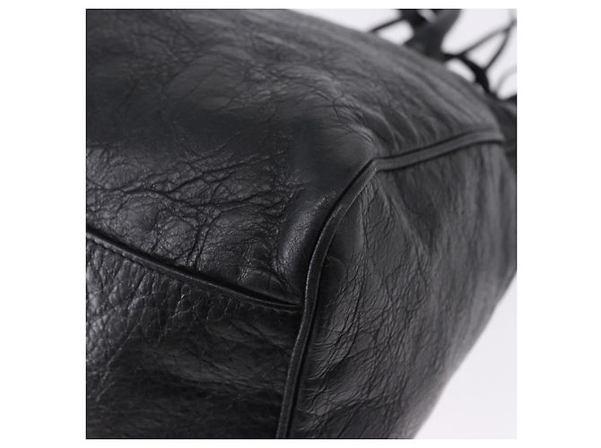 BALENCIAGA Borsa The Vero in pelle nera 235216 Auth am12018SM - vista 9