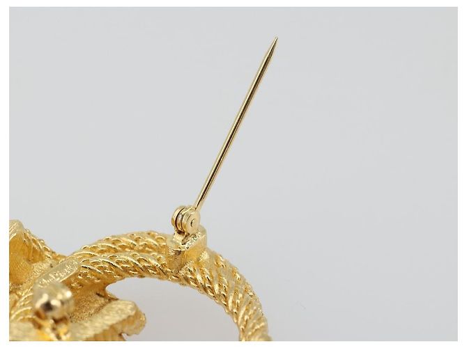 Spilla Christian Dior Metallo Tonalità Oro Auth ar14121 - vista 7