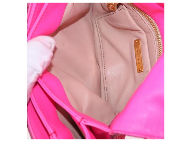 Borsa a Spalla Miu Miu in Pelle e Sequins Oro Rosa Auth am12035V D'oro - vista 11