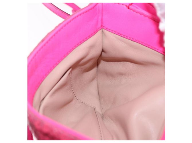 Borsa a Spalla Miu Miu in Pelle e Sequins Oro Rosa Auth am12035V D'oro - vista 29