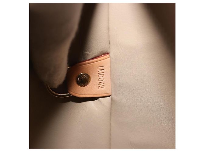 LOUIS VUITTON Borsa Monogram Vernis Houston Beige M91004 LV Auth ep15141 - vista 12