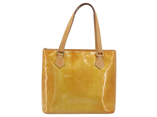 LOUIS VUITTON Borsa Monogram Vernis Houston Beige M91004 LV Auth ep15141 - vista 13