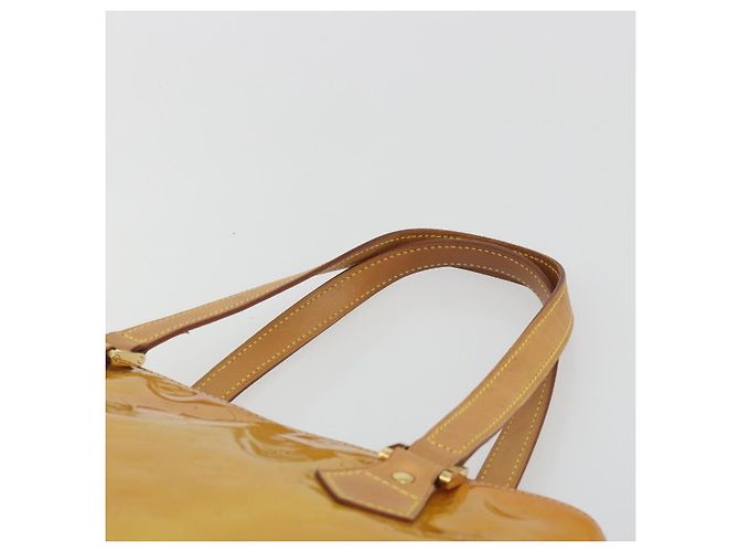 LOUIS VUITTON Borsa Monogram Vernis Houston Beige M91004 LV Auth ep15141 - vista 14