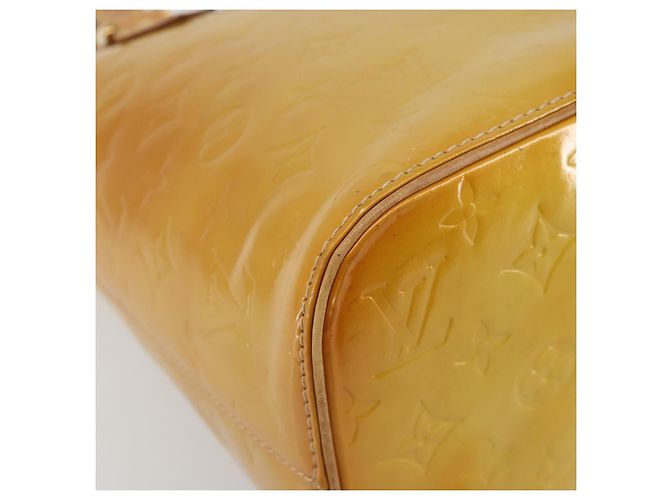 LOUIS VUITTON Borsa Monogram Vernis Houston Beige M91004 LV Auth ep15141 - vista 16