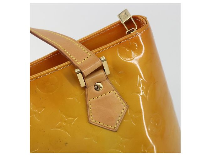 LOUIS VUITTON Borsa Monogram Vernis Houston Beige M91004 LV Auth ep15141 - vista 18