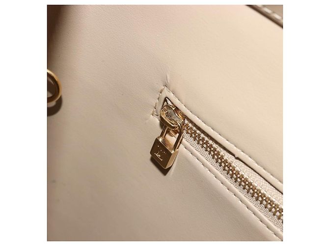 LOUIS VUITTON Borsa Monogram Vernis Houston Beige M91004 LV Auth ep15141 - vista 23