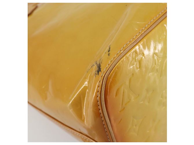 LOUIS VUITTON Borsa Monogram Vernis Houston Beige M91004 LV Auth ep15141 - vista 8