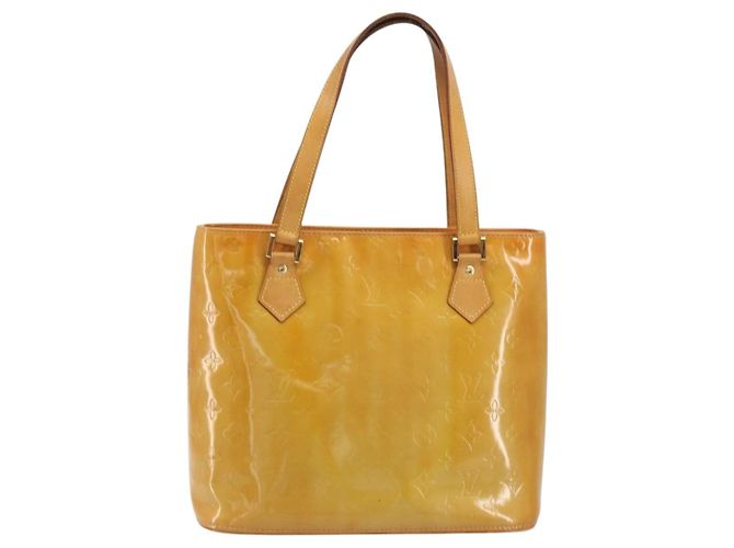 LOUIS VUITTON Borsa Monogram Vernis Houston Beige M91004 LV Auth ep15596 - vista 13