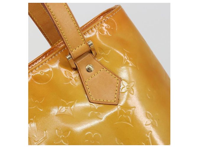 LOUIS VUITTON Borsa Monogram Vernis Houston Beige M91004 LV Auth ep15596 - vista 17