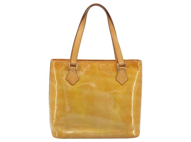 LOUIS VUITTON Borsa Monogram Vernis Houston Beige M91004 LV Auth ep15596 - vista 2