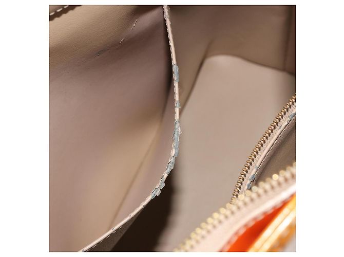 LOUIS VUITTON Borsa Monogram Vernis Houston Beige M91004 LV Auth ep15596 - vista 25