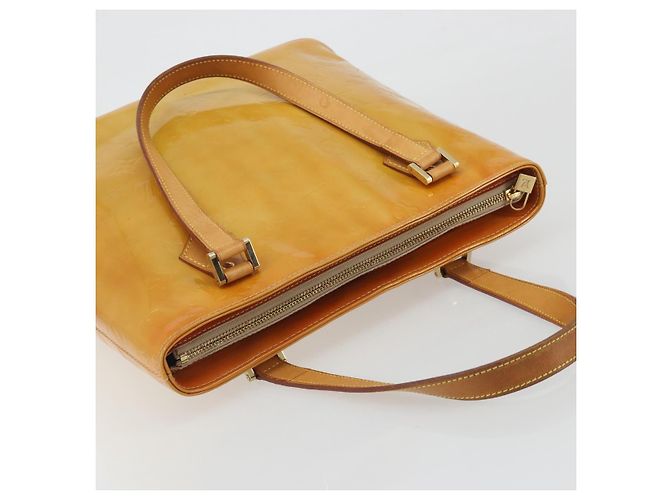 LOUIS VUITTON Borsa Monogram Vernis Houston Beige M91004 LV Auth ep15596 - vista 6
