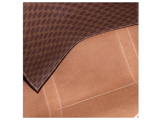 Céline Borsa Tote CELINE Macadam Canvas PVC Marrone Oro Auth am12199A D'oro - vista 11