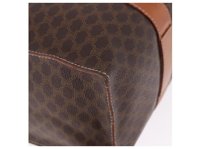 Céline Borsa Tote CELINE Macadam Canvas PVC Marrone Oro Auth am12199A D'oro - vista 15