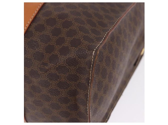 Céline Borsa Tote CELINE Macadam Canvas PVC Marrone Oro Auth am12199A D'oro - vista 16
