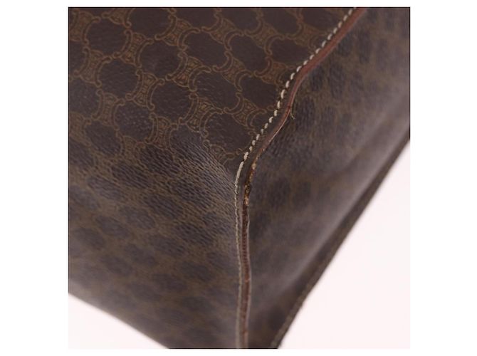 Céline Borsa Tote CELINE Macadam Canvas PVC Marrone Oro Auth am12199A D'oro - vista 18