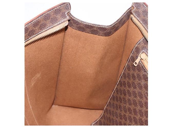Céline Borsa Tote CELINE Macadam Canvas PVC Marrone Oro Auth am12199A D'oro - vista 21