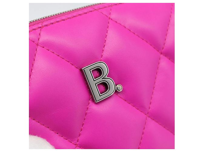 Borsa a tracolla BALENCIAGA in pelle viola argento 618080 Auth ka5373V Porpora - vista 18