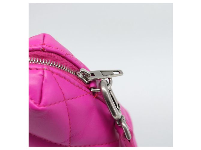 Borsa a tracolla BALENCIAGA in pelle viola argento 618080 Auth ka5373V Porpora - vista 9