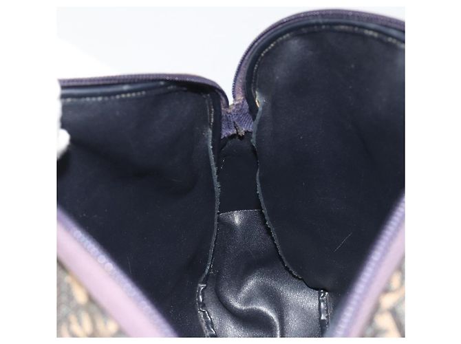 Borsa a tracolla Christian Dior Trotter Canvas Navy Gold Auth 192650 D'oro Blu navy - vista 20
