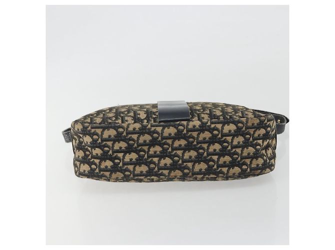Borsa a tracolla Christian Dior Trotter Canvas Navy Gold Auth 192650 D'oro Blu navy - vista 5