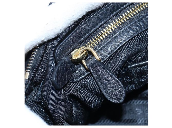 Borsa PRADA in Nylon e Pelle 2way Nera Oro Autentica 191870V Nero D'oro - vista 25