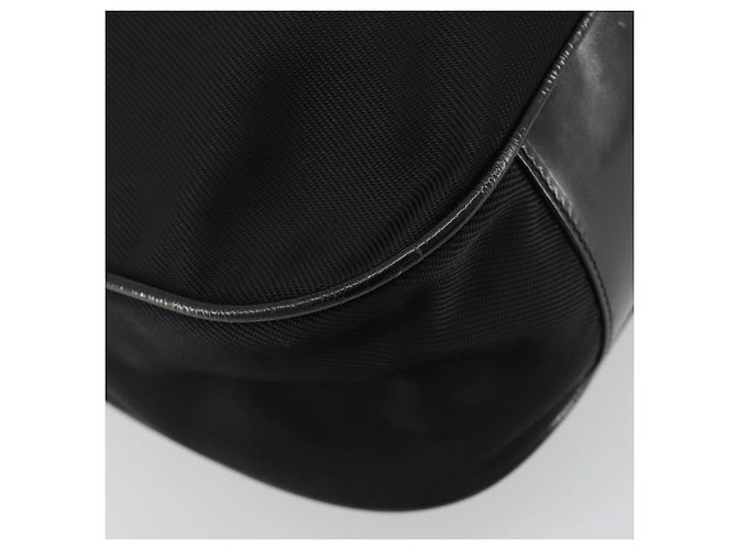 Borsa GUCCI Bamboo Nylon Nero Argento 001 1998 1577 Auth bs36284 - vista 14