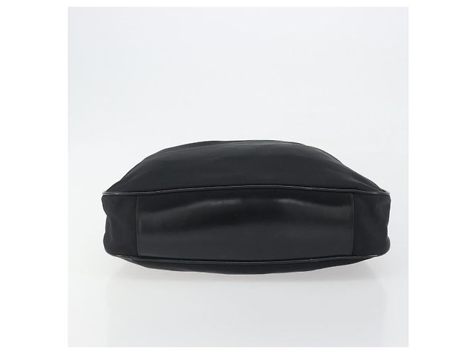 Borsa GUCCI Bamboo Nylon Nero Argento 001 1998 1577 Auth bs36284 - vista 5