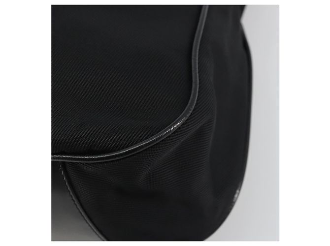 Borsa GUCCI Bamboo Nylon Nero Argento 001 1998 1577 Auth bs36284 - vista 9