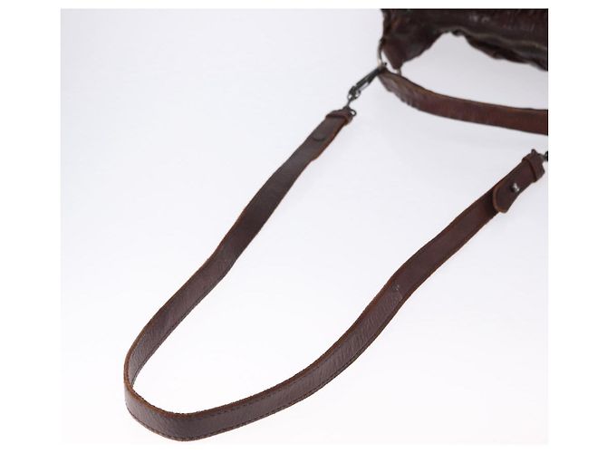 Miu Miu Shoulder Bag Leather 2way Brown Auth 192700A - view 8