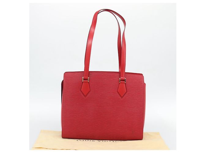 Borsa Tote LOUIS VUITTON Epi Duplex Rosso M52427 LV Auth 193121V - vista 12