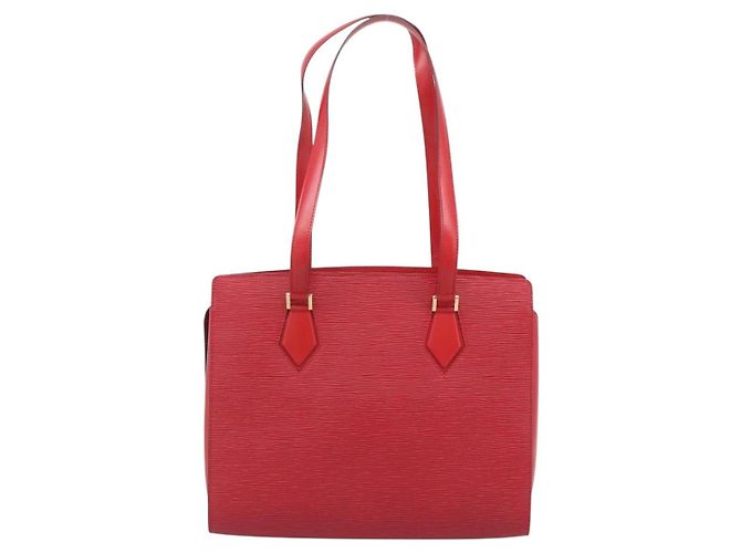 Borsa Tote LOUIS VUITTON Epi Duplex Rosso M52427 LV Auth 193121V - vista 2