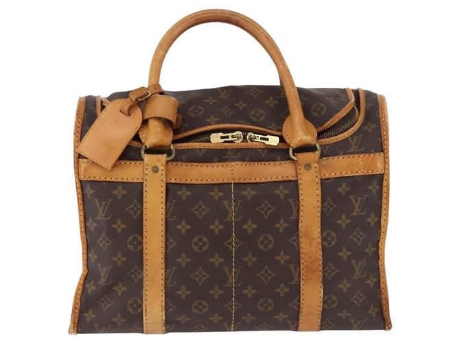 LOUIS VUITTON Monogram Sac Chasseur 40 Pet Carry M41924 LV Auth 192094 Monogramme - vue 13