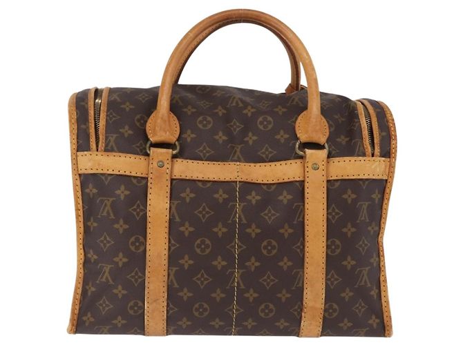 LOUIS VUITTON Monogram Sac Chasseur 40 Pet Carry M41924 LV Auth 192094 Monogramme - vue 2