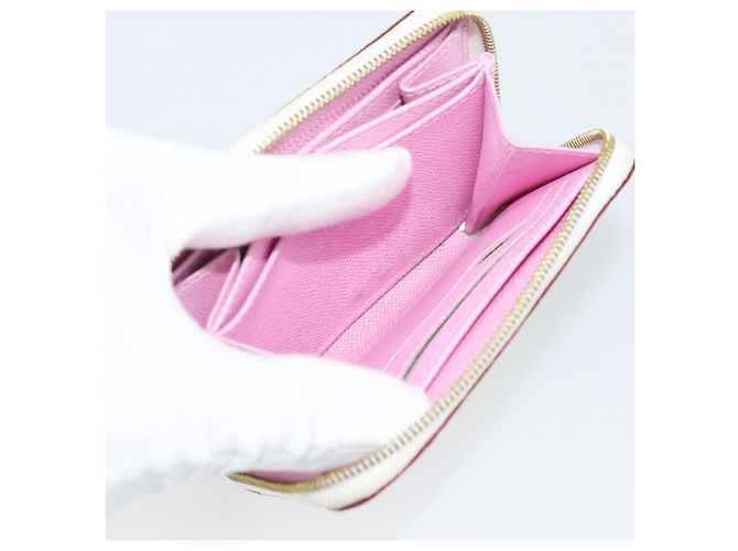 LOUIS VUITTON Monogram Multicolor Zippy Coin Purse White M93741 LV Auth ki6756V Bianco - vista 19