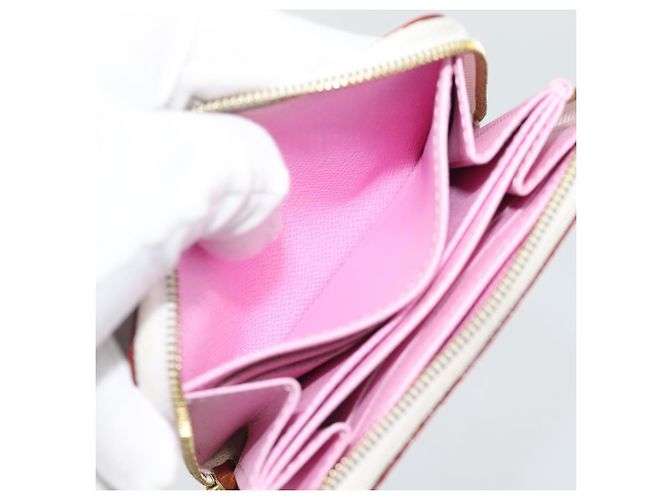 LOUIS VUITTON Monogram Multicolor Zippy Coin Purse White M93741 LV Auth ki6756V Bianco - vista 20