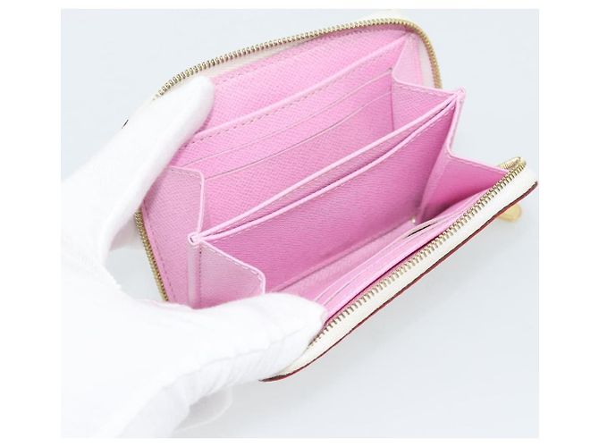 LOUIS VUITTON Monogram Multicolor Zippy Coin Purse White M93741 LV Auth ki6756V Bianco - vista 9