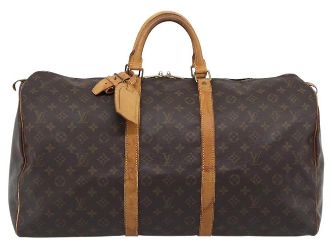 LOUIS VUITTON Monogram Keepall 55 Boston Bag M41424 LV Auth ka5353 Monogramma - vista 13