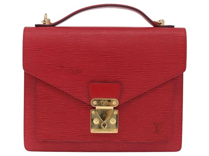 LOUIS VUITTON Epi Monceau 28 Borsa 2way Rossa M40783 LV Auth ka5346 Rosso - vista 13