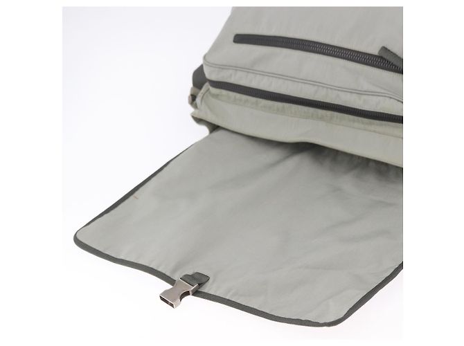 Borsa a tracolla PRADA Sports Line Nylon Grigio Argento Auth hk4002 Marrone - vista 18
