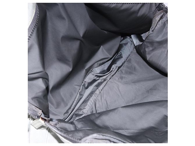 Borsa a tracolla PRADA Sports Line Nylon Grigio Argento Auth hk4002 Marrone - vista 25