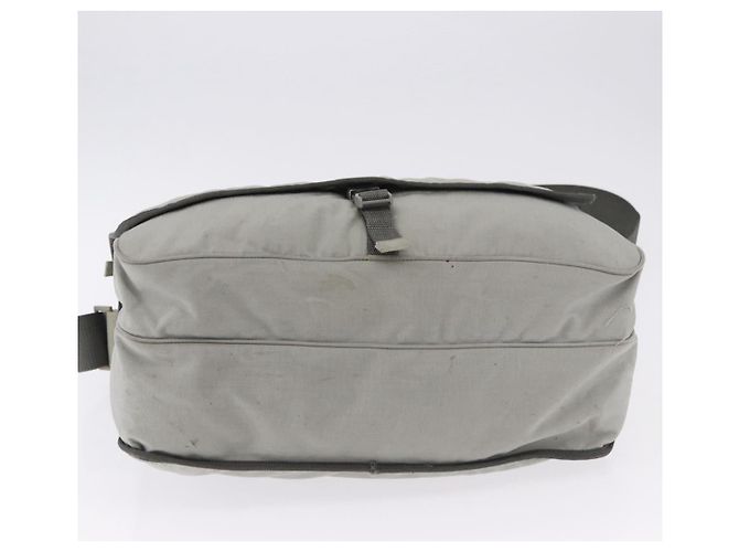Borsa a tracolla PRADA Sports Line Nylon Grigio Argento Auth hk4002 Marrone - vista 6