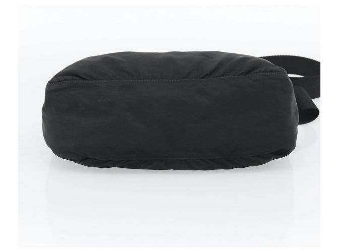 Borsa a Spalla PRADA Nylon Nero Argento Auth hk4001 - vista 5
