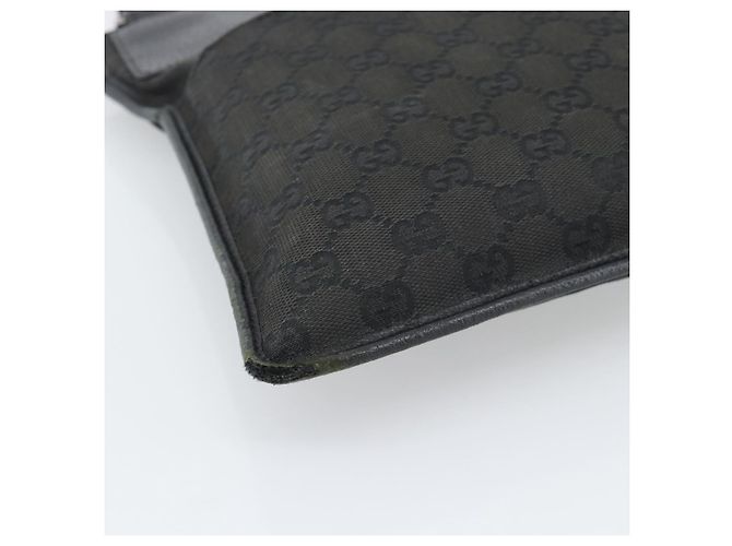 Borsa a Spalla GUCCI GG Canvas Nera Argento 27639 Auth 193967 Nero - vista 14