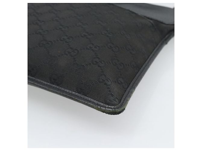 Borsa a Spalla GUCCI GG Canvas Nera Argento 27639 Auth 193967 Nero - vista 15