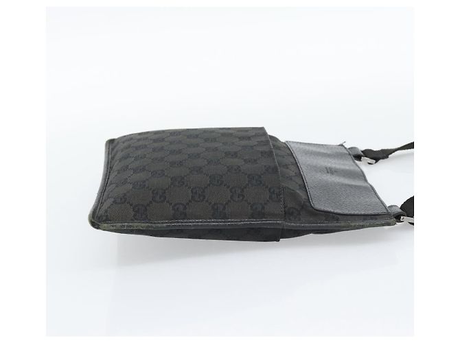 Borsa a Spalla GUCCI GG Canvas Nera Argento 27639 Auth 193967 Nero - vista 4